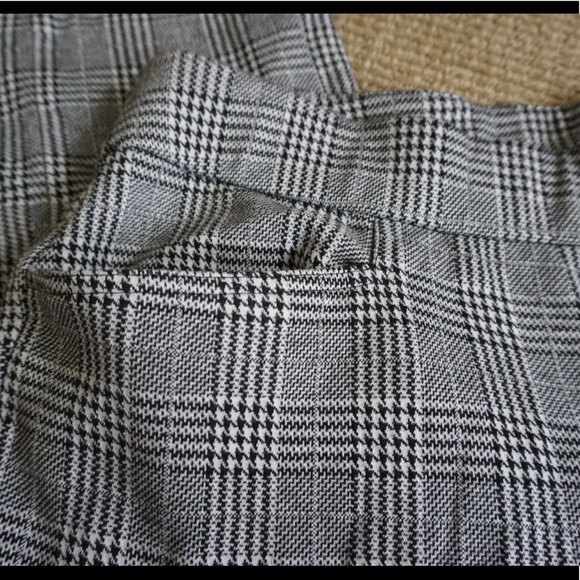 Lane Bryant Herringbone Plaid Flare Ponte Trouser - Picture 2 of 4